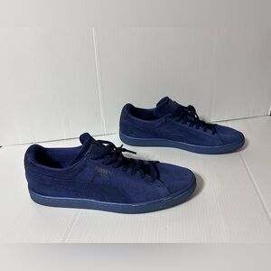 PUMA #36387201 navy suede sneaker men size 14